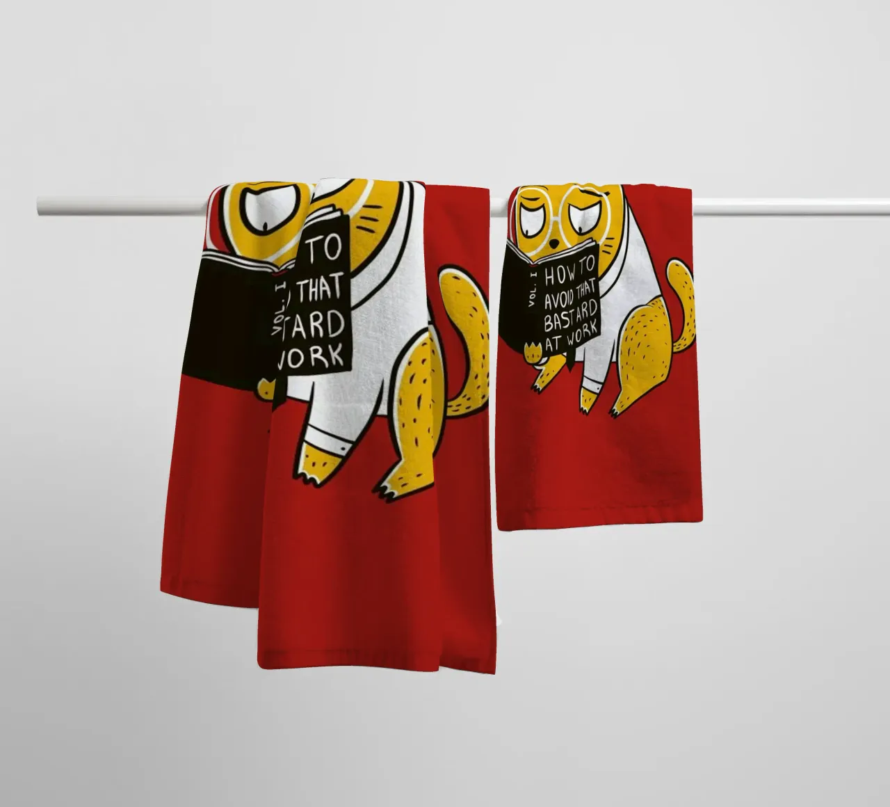 Avoid That Bastard at Work serviette de bain de Tobe Fonseca