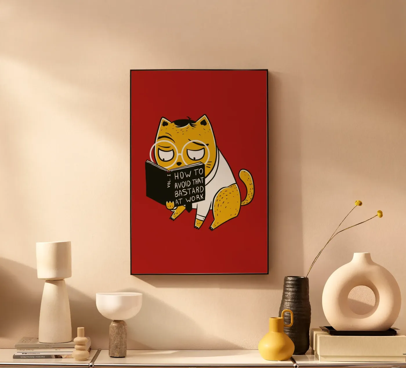 Avoid That Bastard at Work plexiglas de Tobe Fonseca