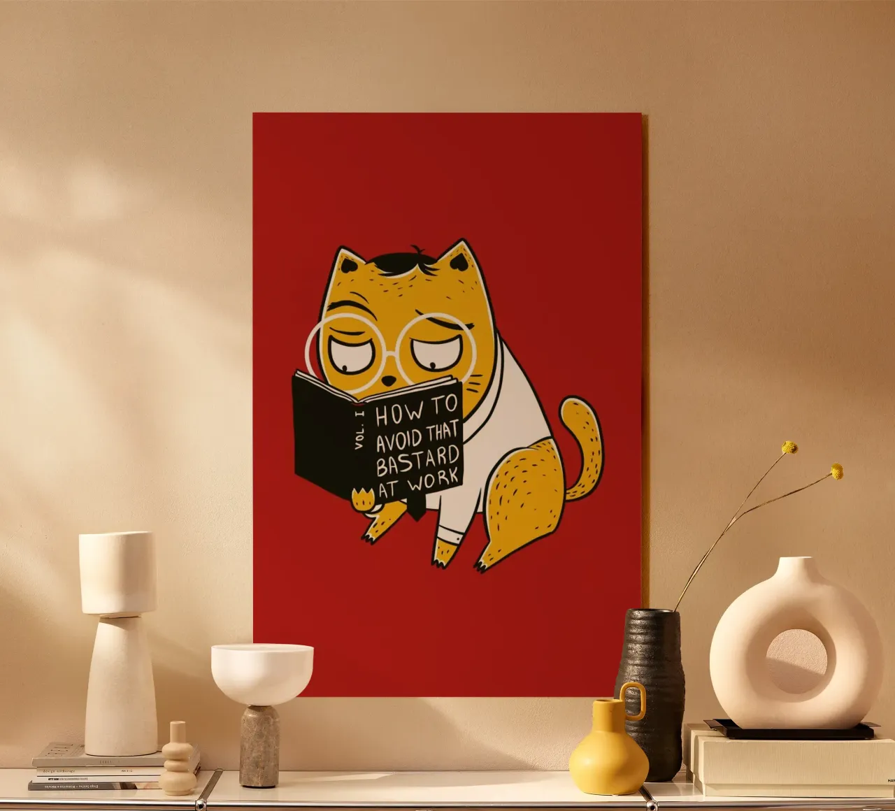 Avoid That Bastard at Work plexiglass da Tobe Fonseca