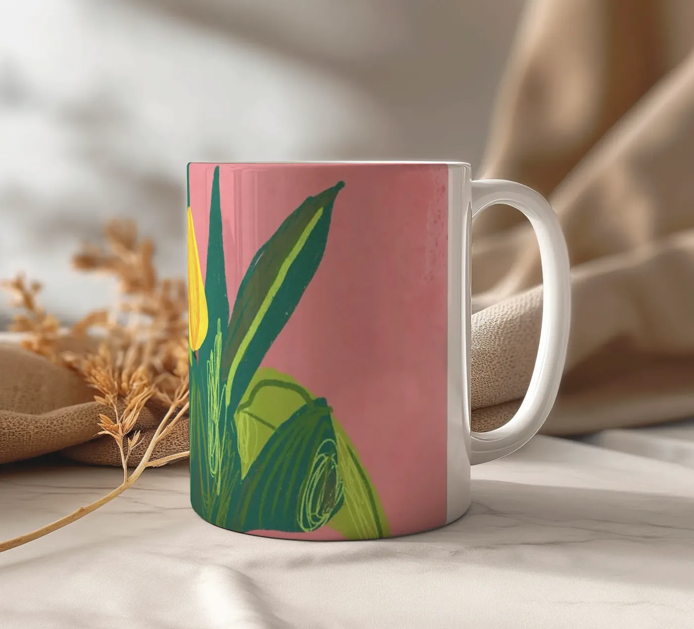 Tulips ceramic mug by GigiRosado