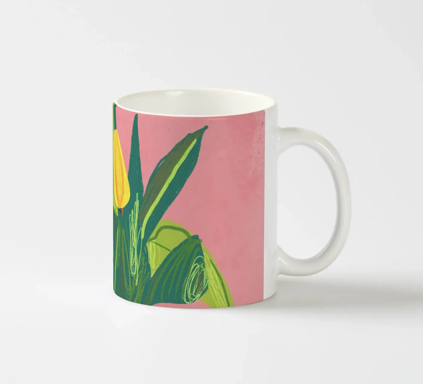 Tulips ceramic mug by GigiRosado