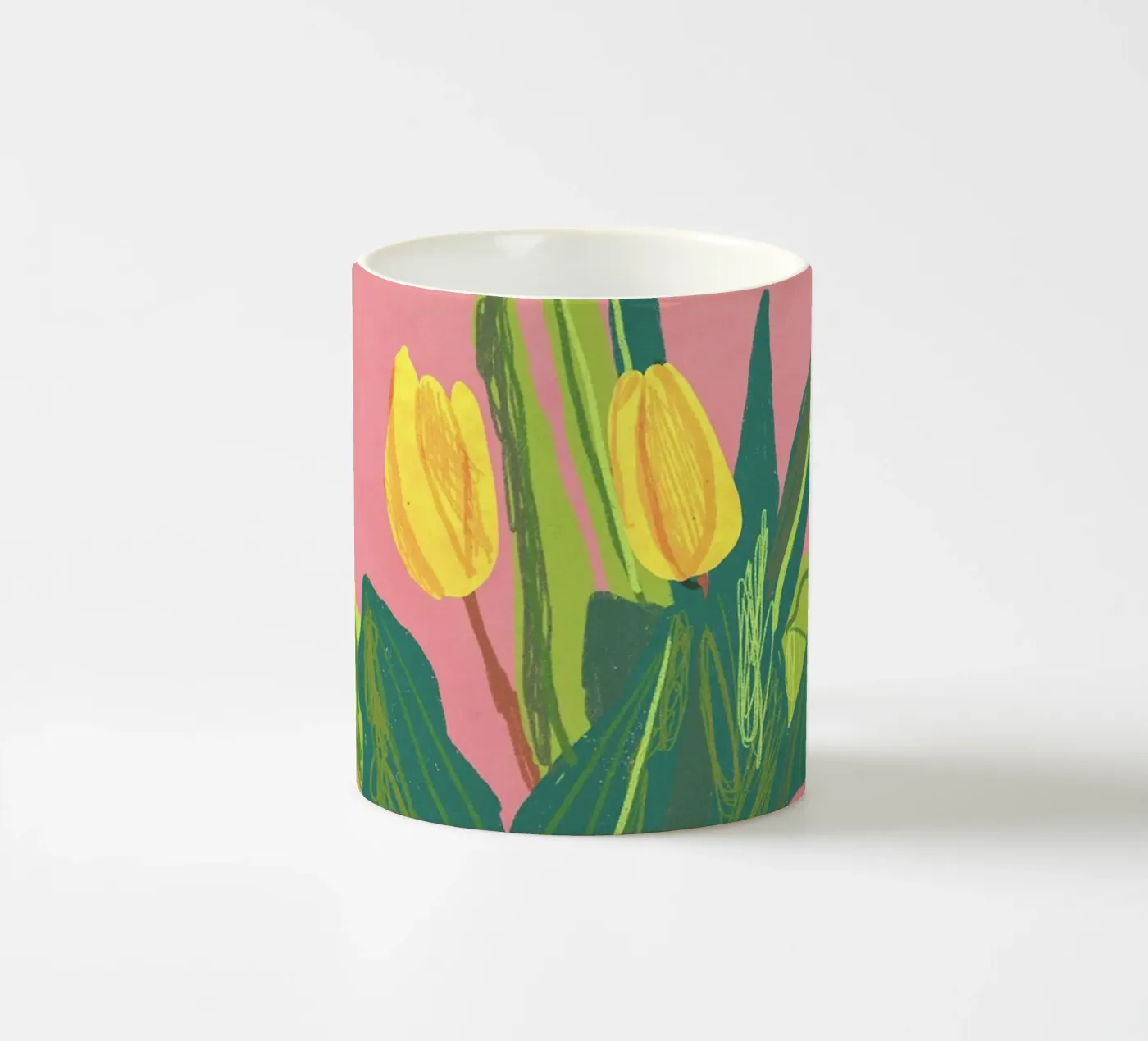 Tulips ceramic mug by GigiRosado