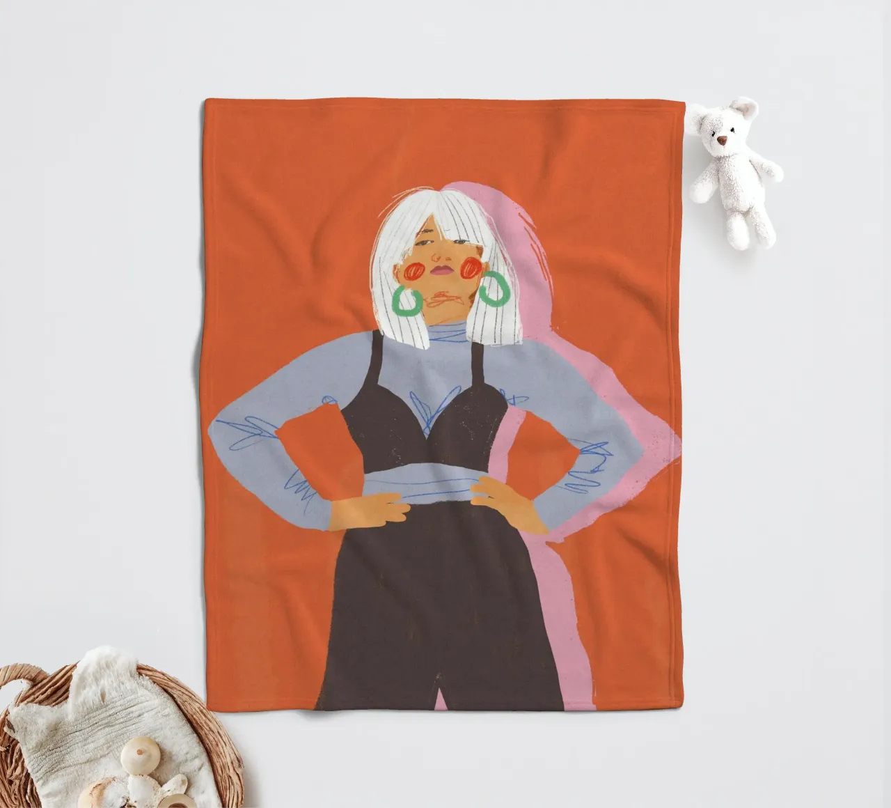 Strength fleece blanket by GigiRosado