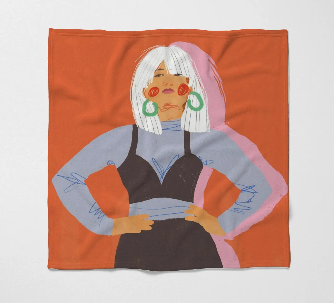 Strength fleece blanket by GigiRosado