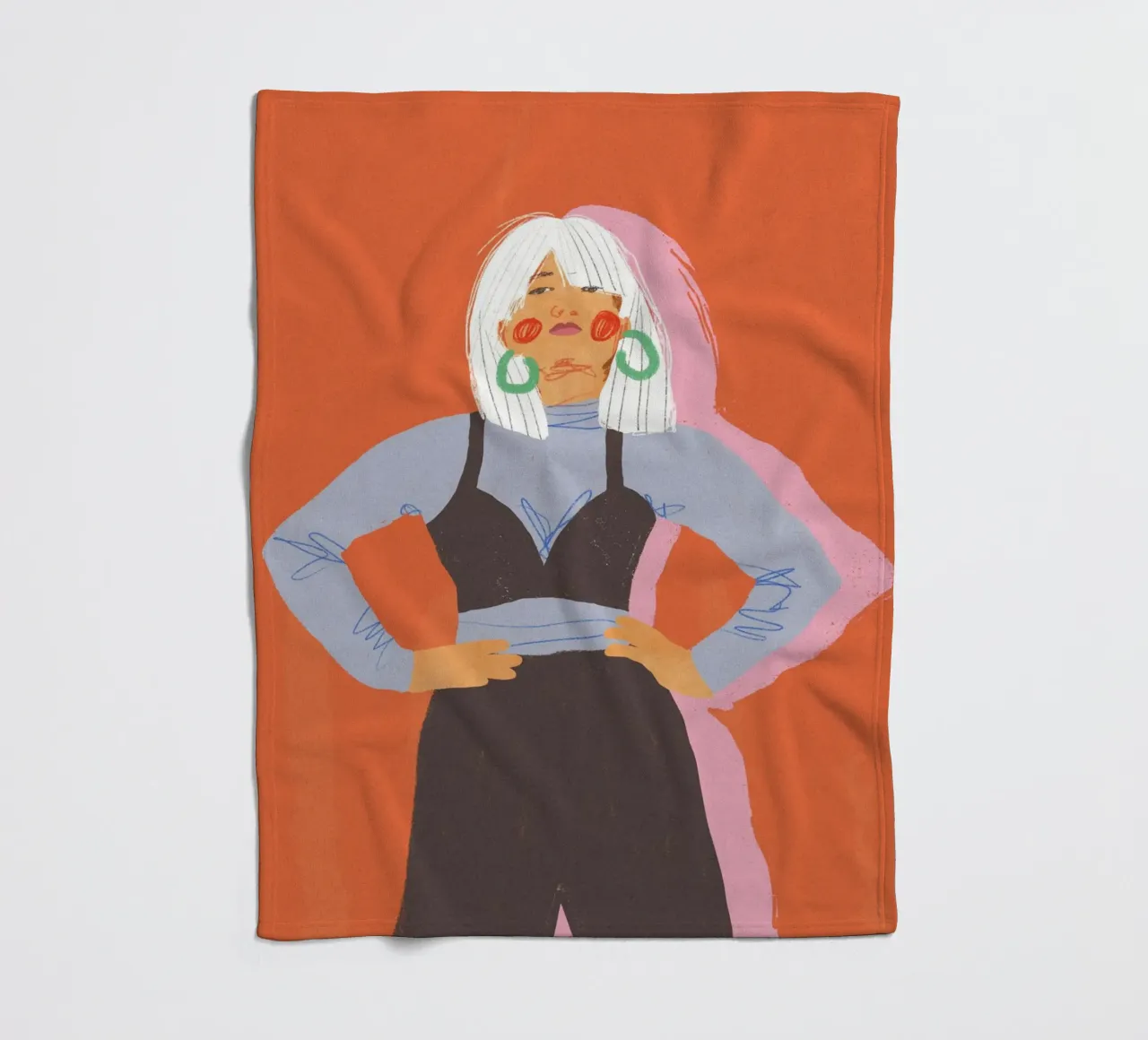 Strength fleece blanket by GigiRosado