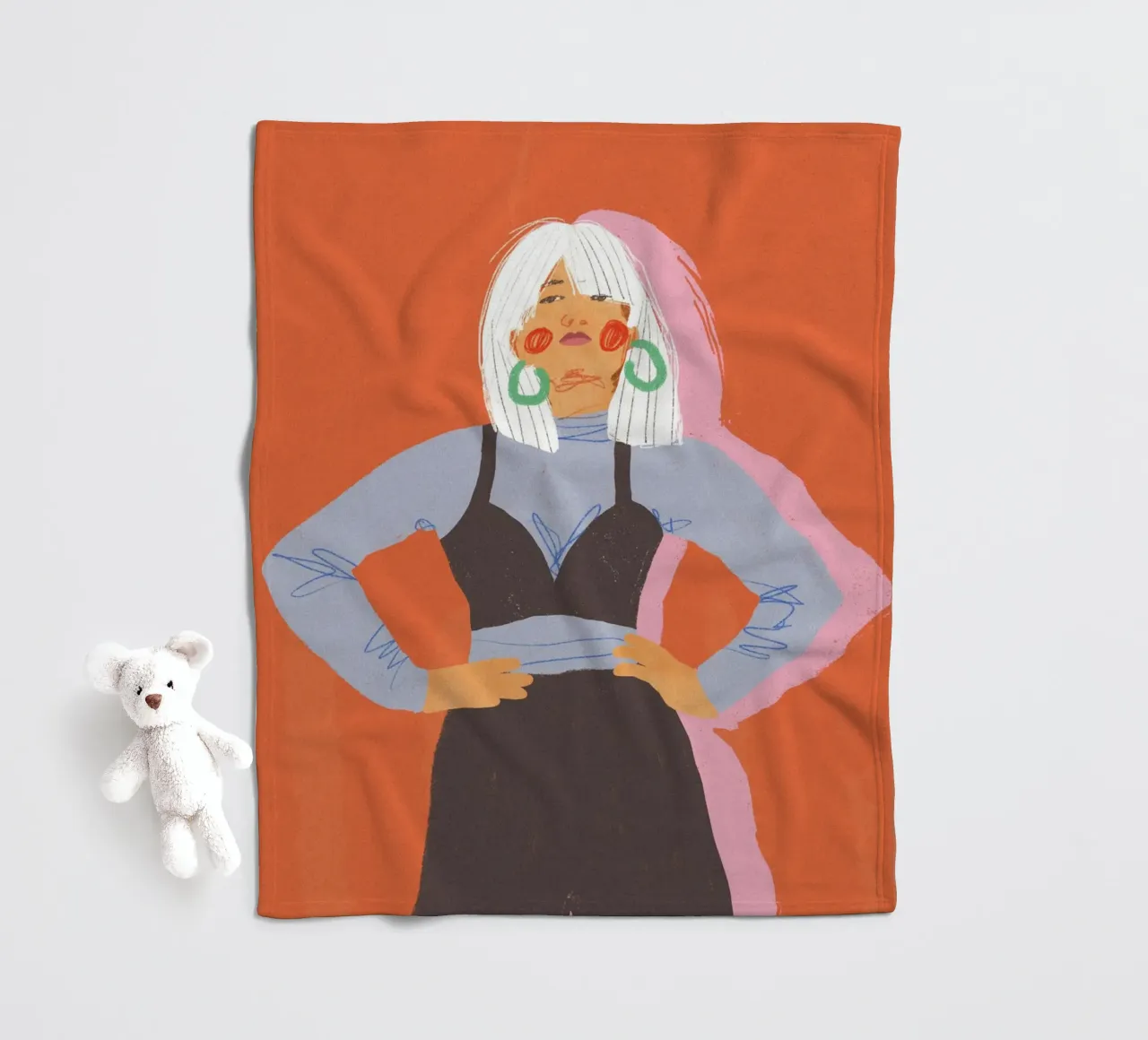 Strength fleece blanket by GigiRosado