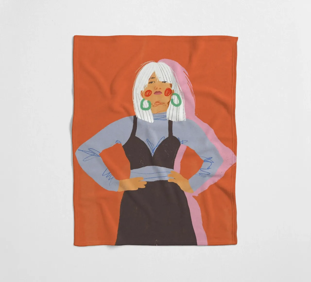 Strength fleece blanket by GigiRosado