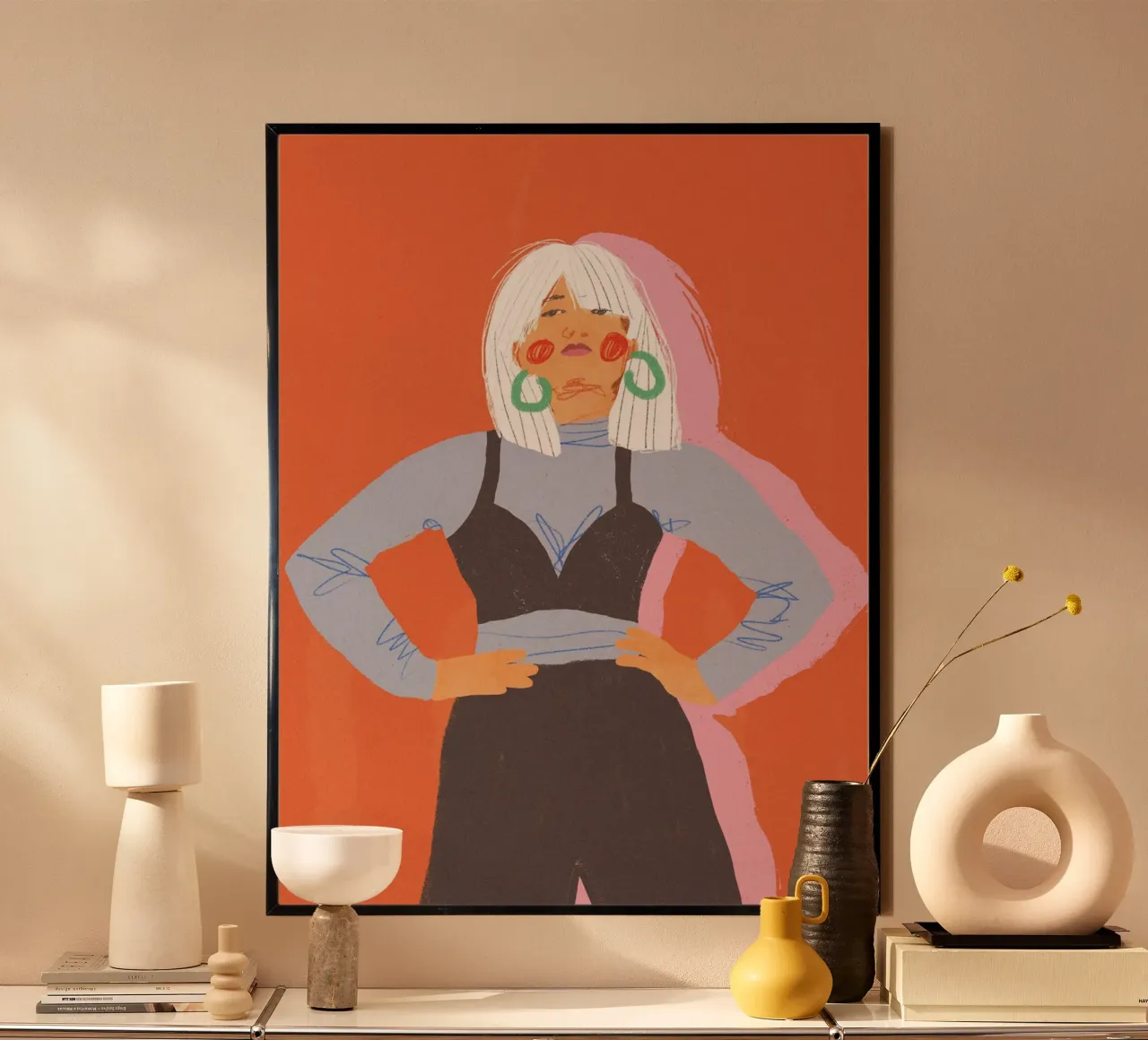 Strength poster con telaio in plastica da GigiRosado