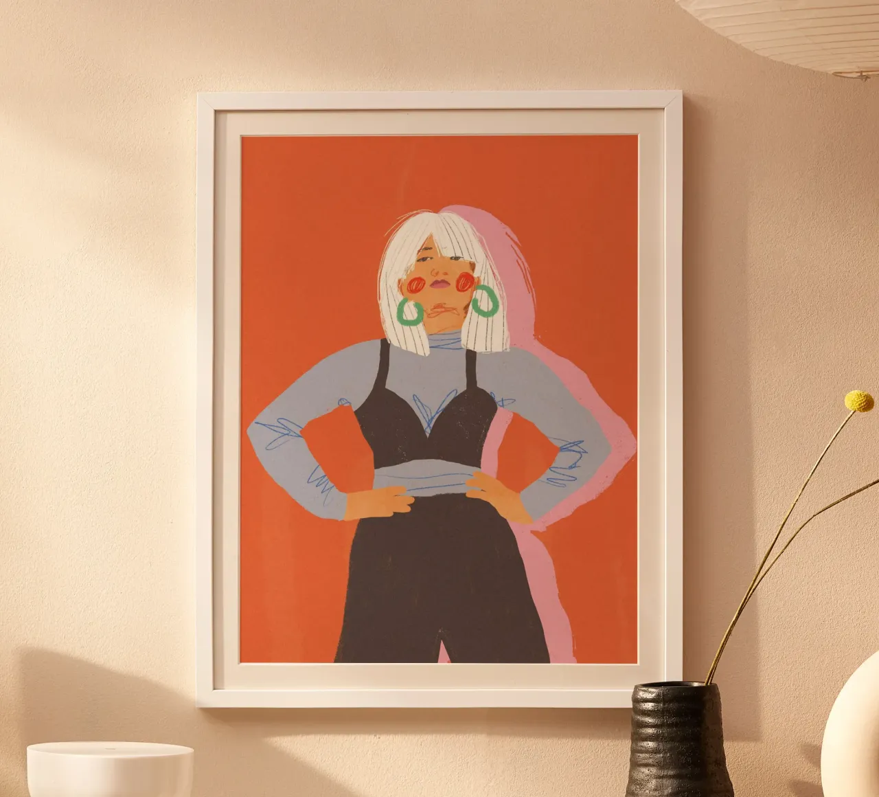 Strength poster con telaio in plastica da GigiRosado