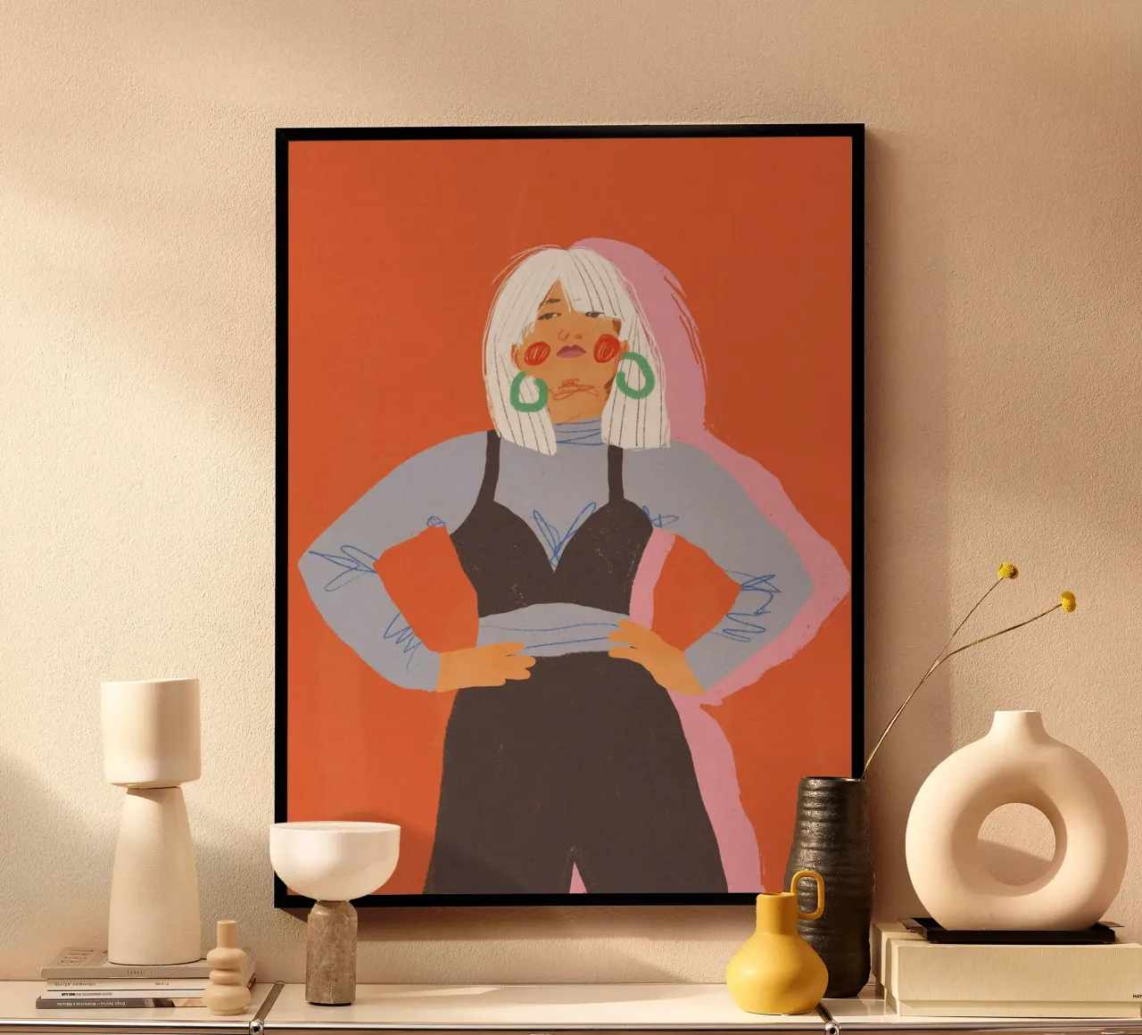 Strength poster con telaio in plastica da GigiRosado