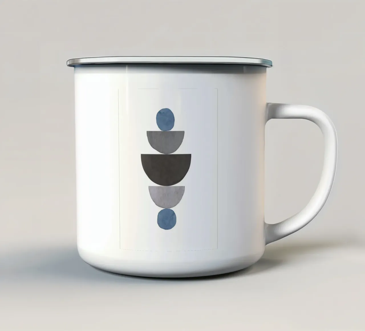 Blu Celeste 01 tazza in smalto da WijdevenPrints