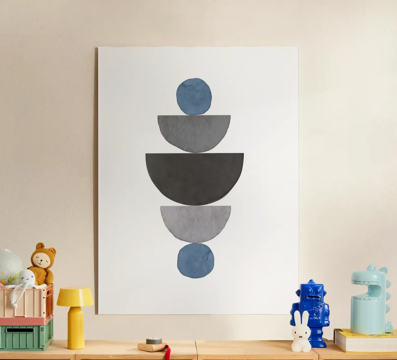 Blu Celeste 01 plexiglass da WijdevenPrints