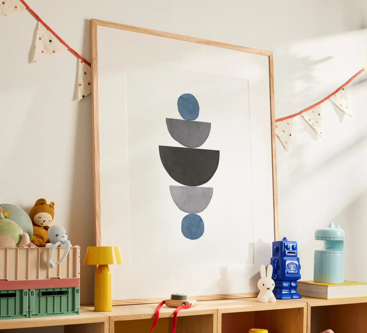 Blu Celeste 01 poster da WijdevenPrints