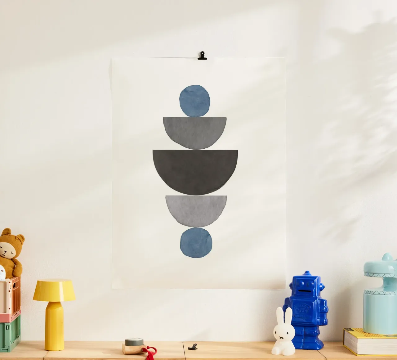 Blu Celeste 01 poster da WijdevenPrints