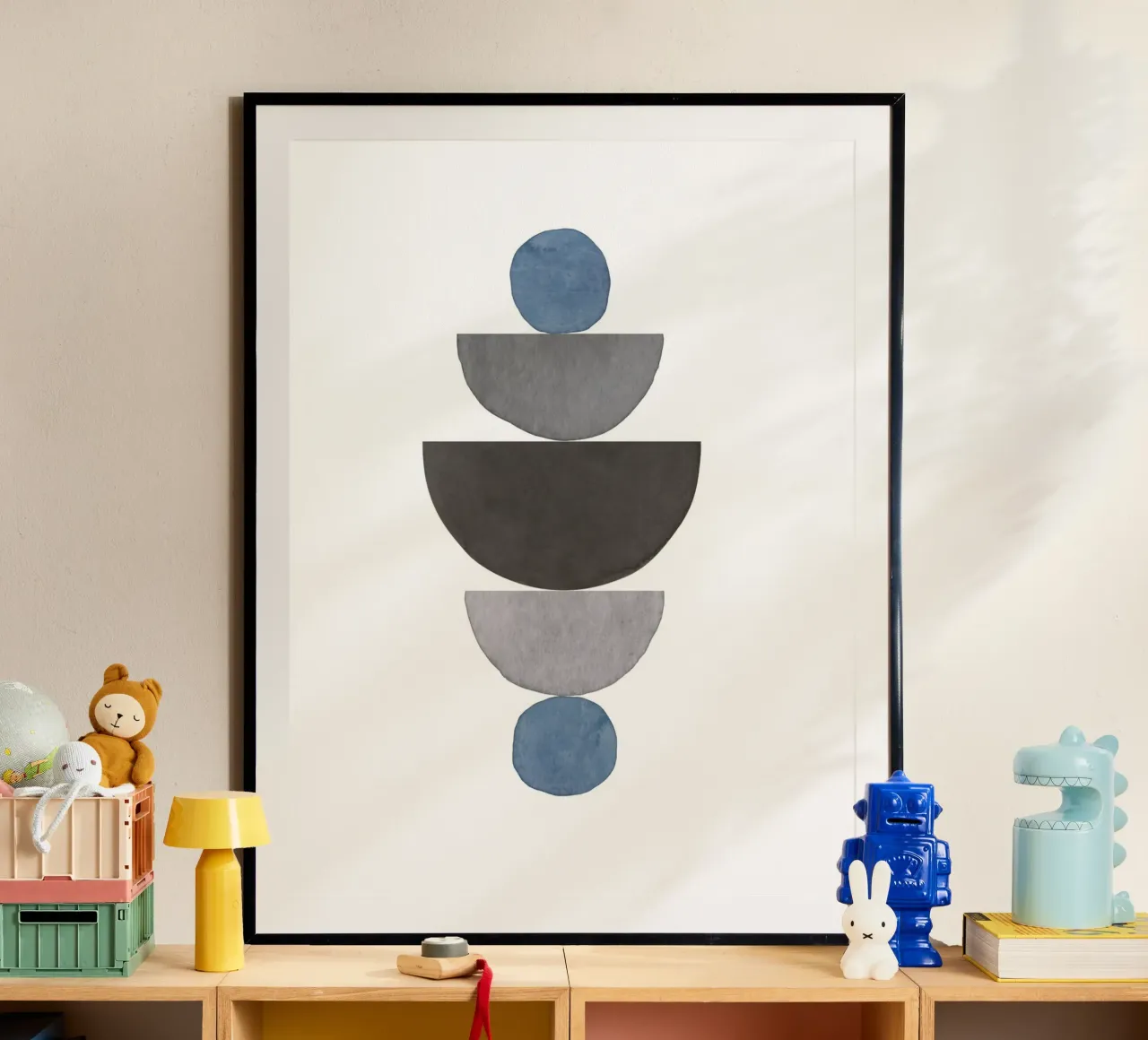 Blu Celeste 01 poster da WijdevenPrints