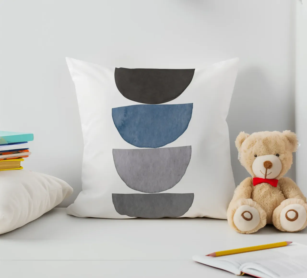 Blu Celeste 02 cuscino da WijdevenPrints