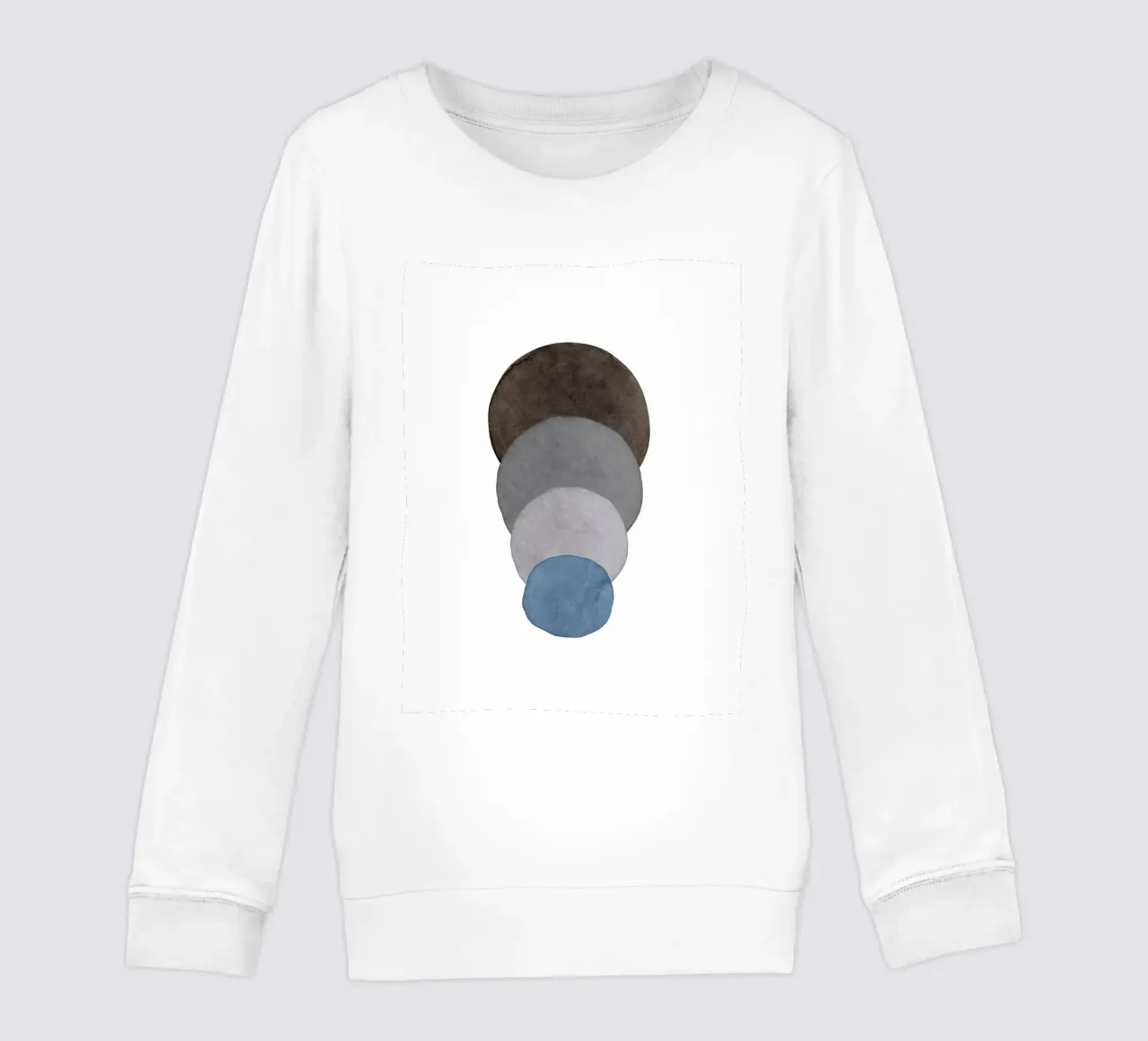 Blu Celeste 03 felpa bambino da WijdevenPrints