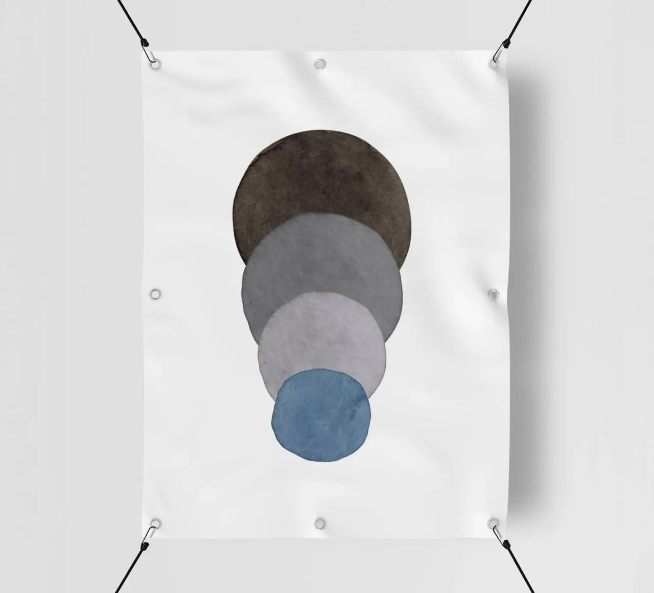 Blu Celeste 03 telo in pvc da WijdevenPrints
