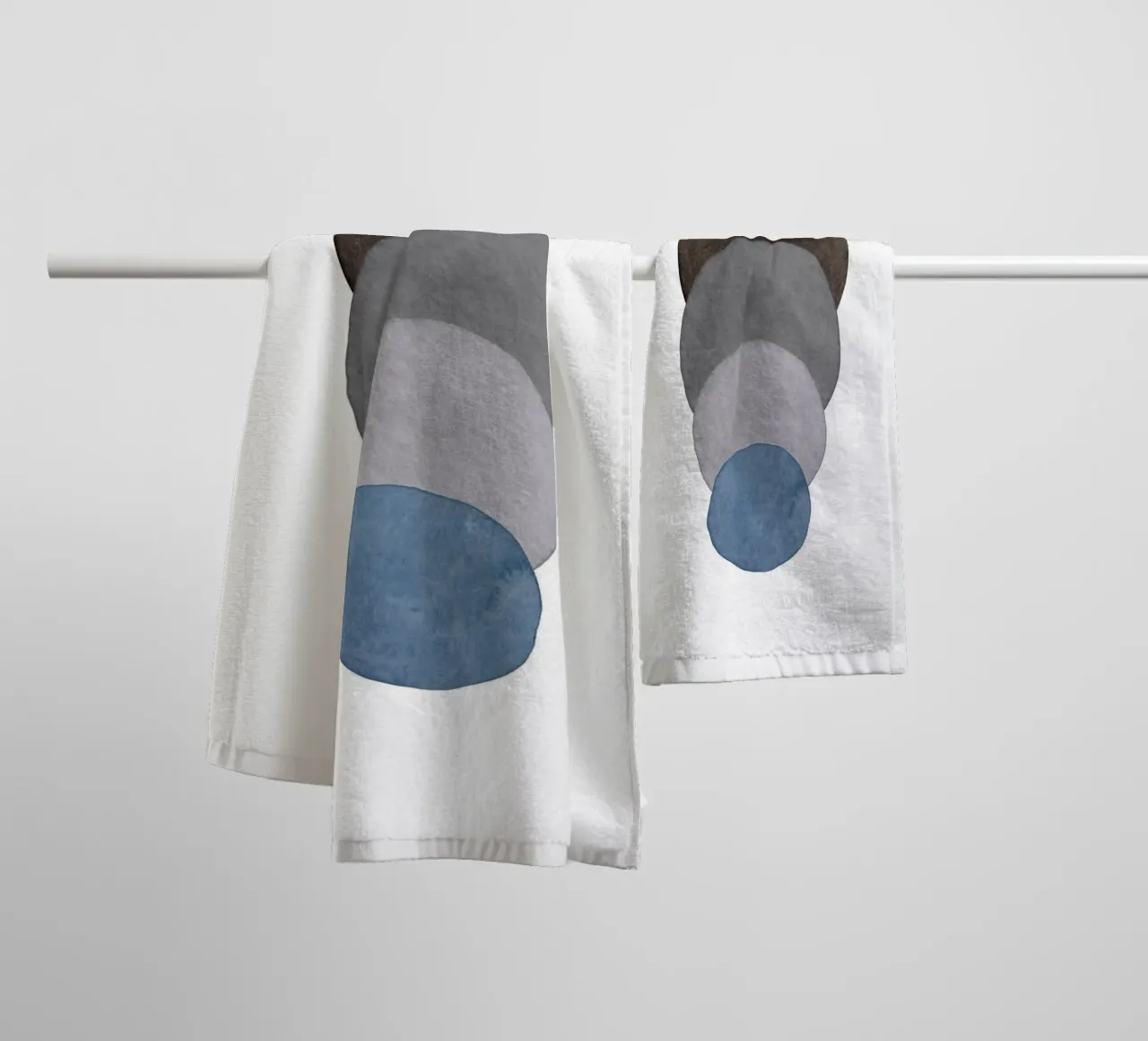 Blu Celeste 03 asciugamano da bagno da WijdevenPrints