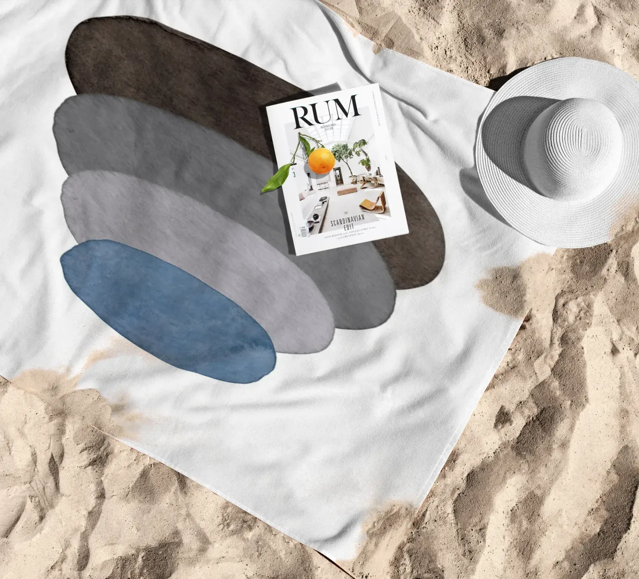 Blu Celeste 03 telo mare da WijdevenPrints