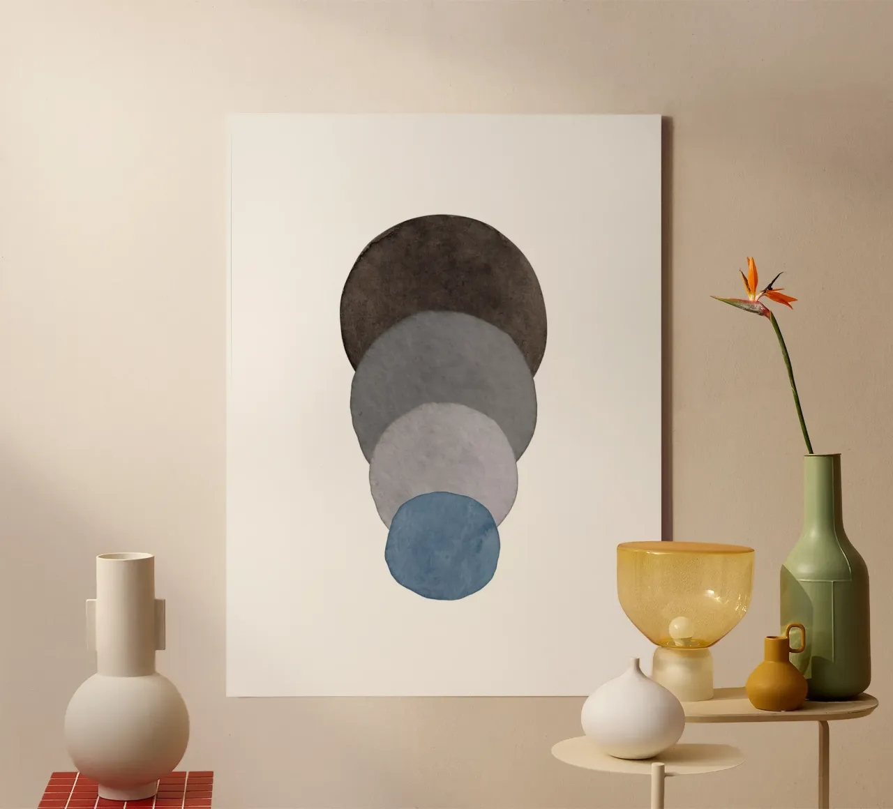 Celestial Blue 03 canvas by WijdevenPrints