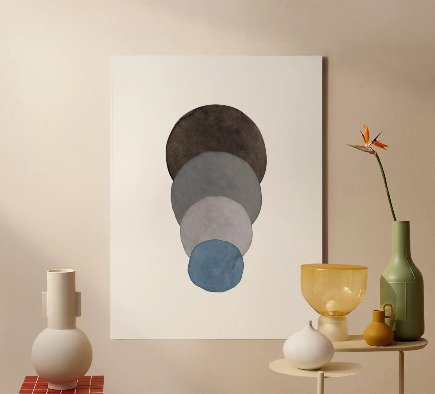 Celestial Blue 03 canvas by WijdevenPrints