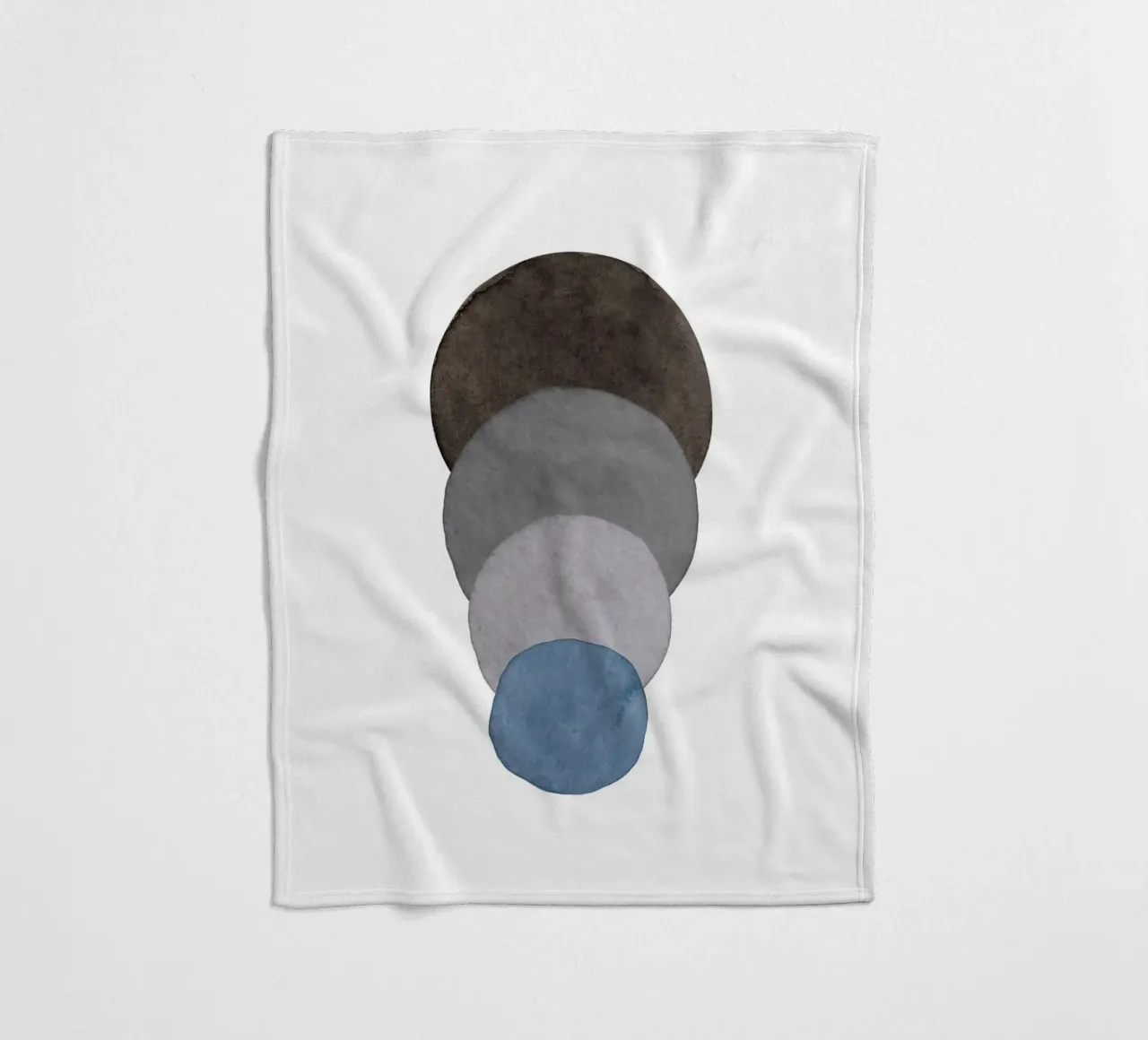 Himmelblau 03 Fleecedecke von WijdevenPrints