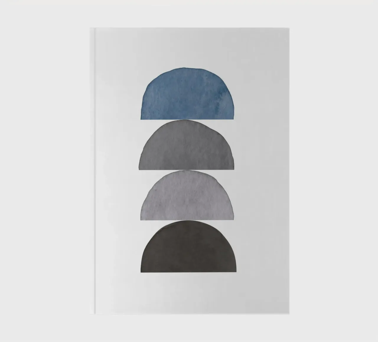 Himmelblau 04 Notizbuch von WijdevenPrints