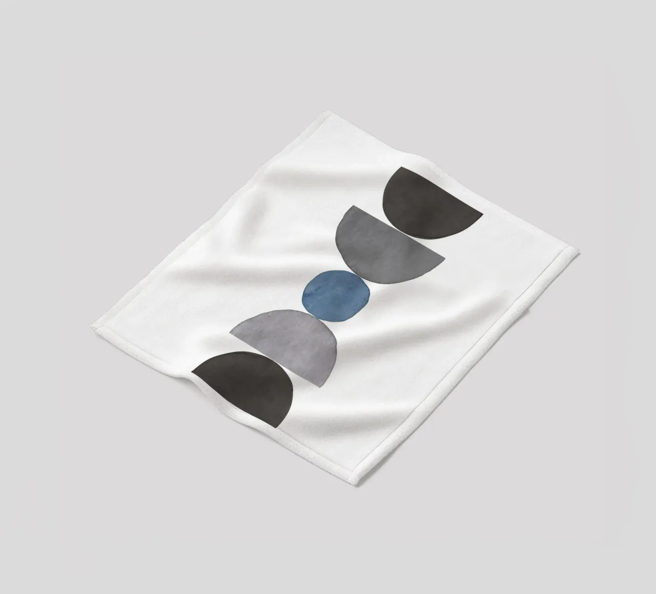 Himmelblau 05 Fleecedecke von WijdevenPrints