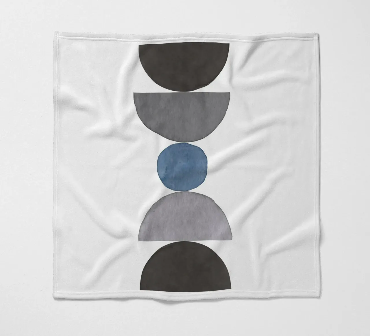 Himmelblau 05 Fleecedecke von WijdevenPrints