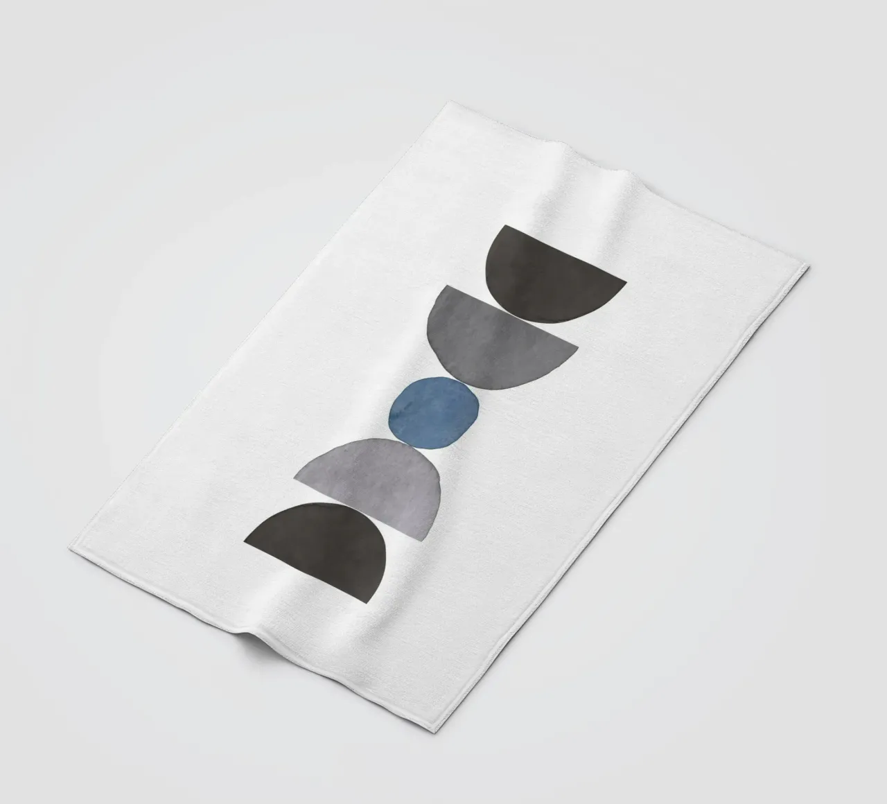 Himmelblau 05 Fleecedecke von WijdevenPrints