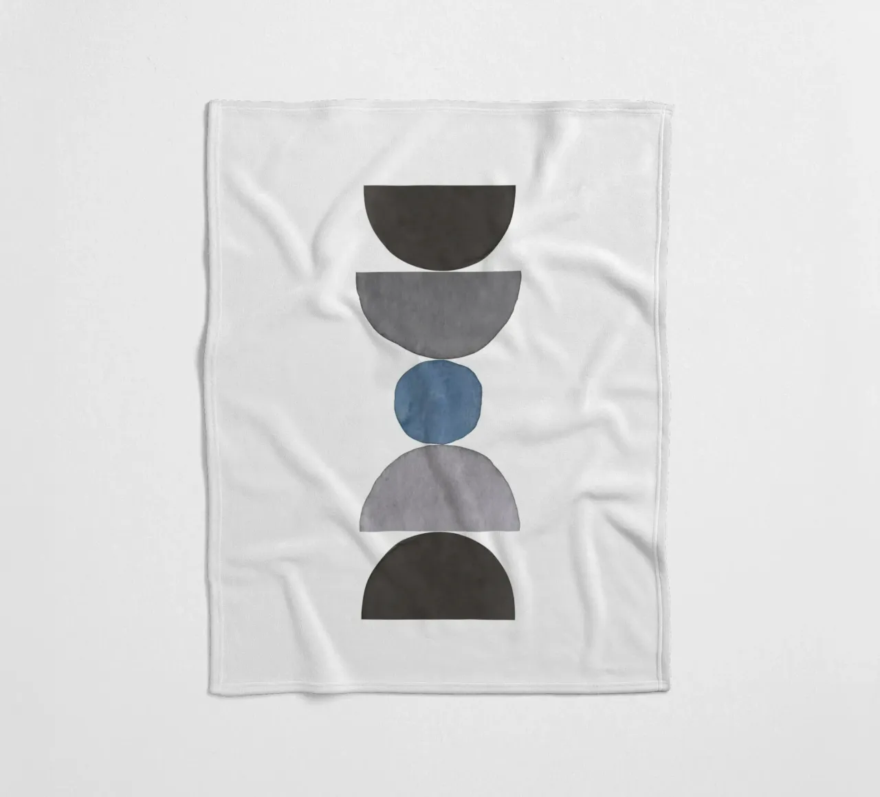 Himmelblau 05 Fleecedecke von WijdevenPrints