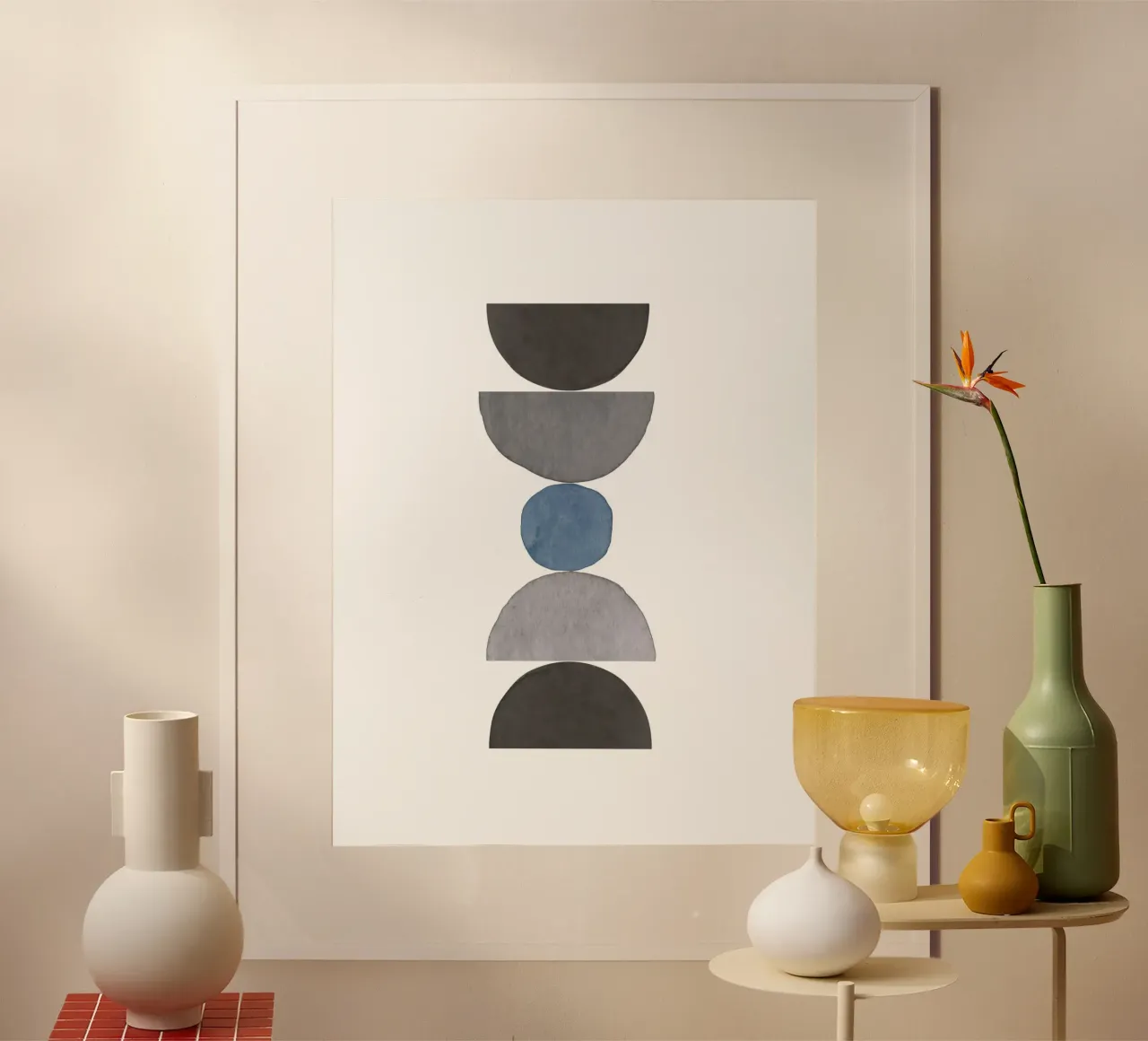 Blu Celeste 05 poster da WijdevenPrints