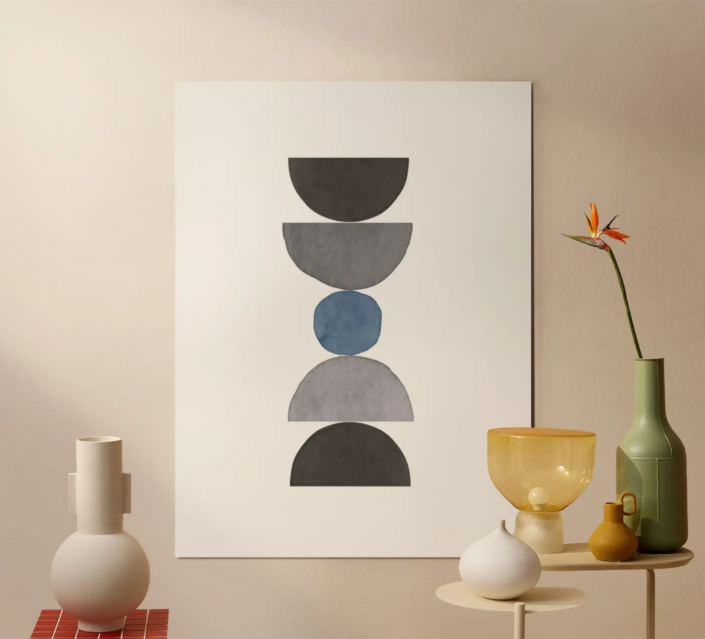 Hemelsblauw 05 poster van WijdevenPrints