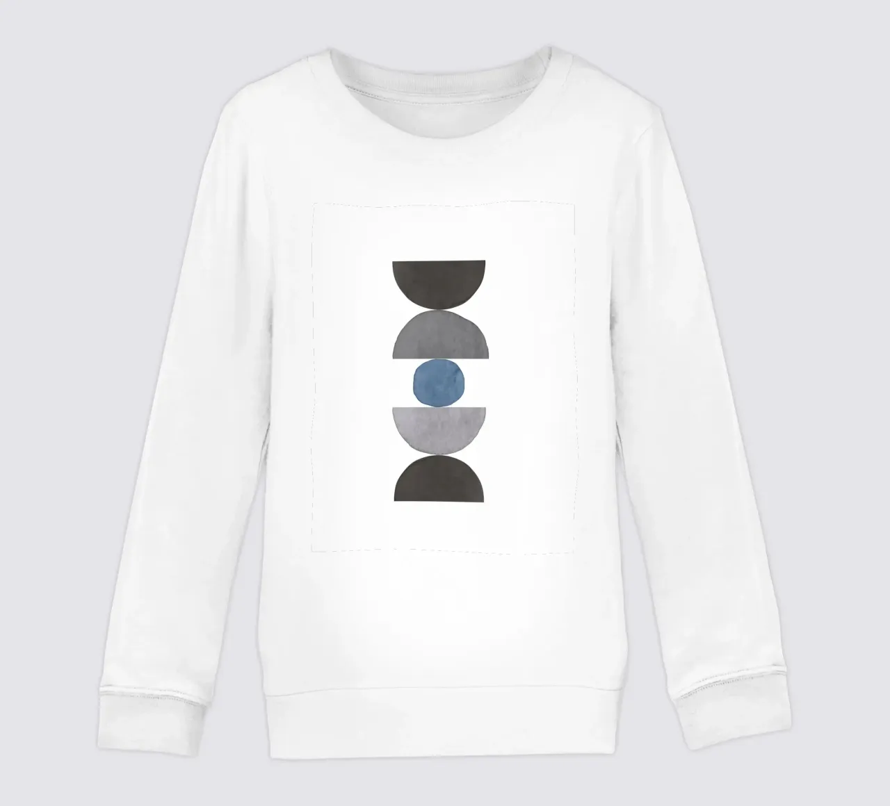 Blu Celeste 06 felpa bambino da WijdevenPrints