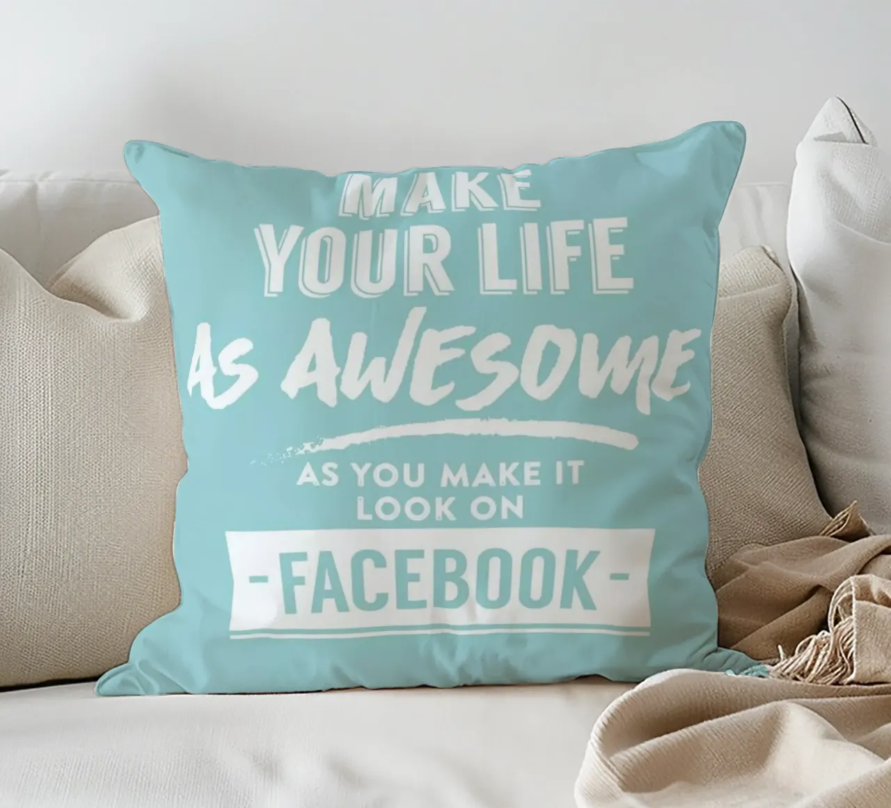 Facebook Life cuscino da LeDieg
