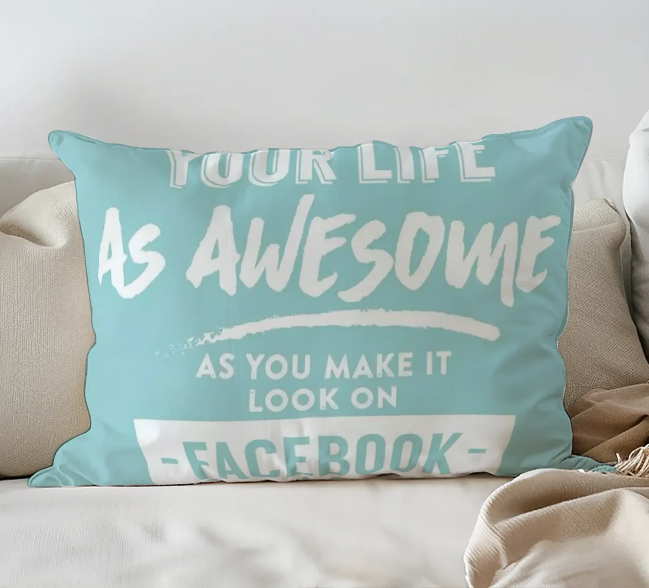 Facebook Life cuscino da LeDieg