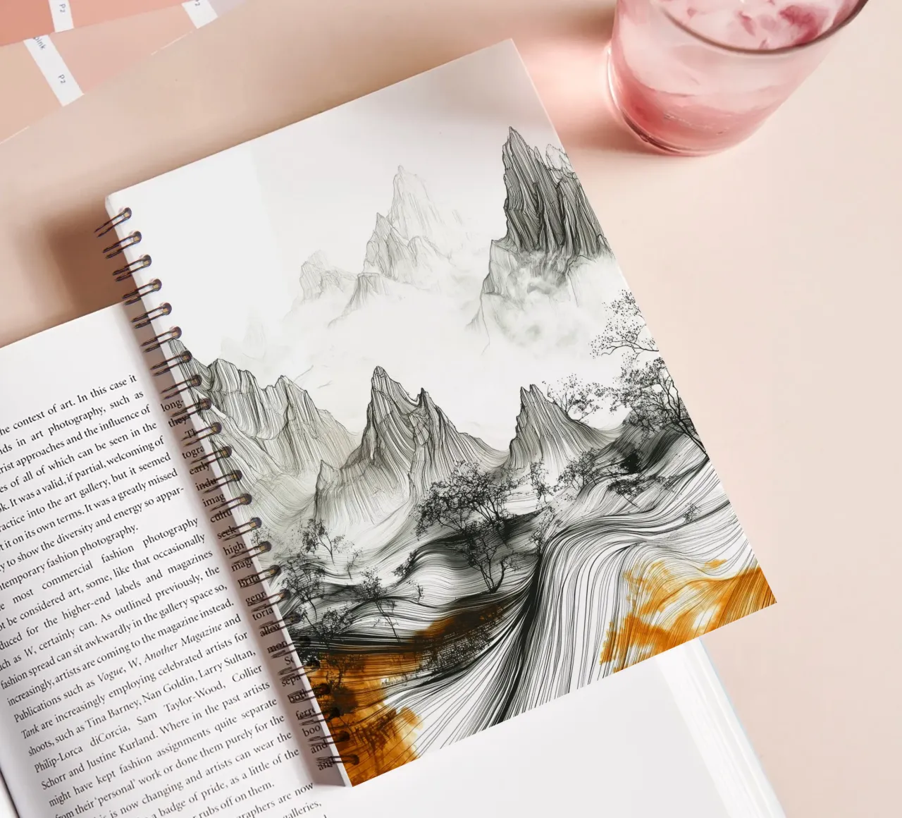 Secret place spiral notebook by Justyna Jaszke JBJart