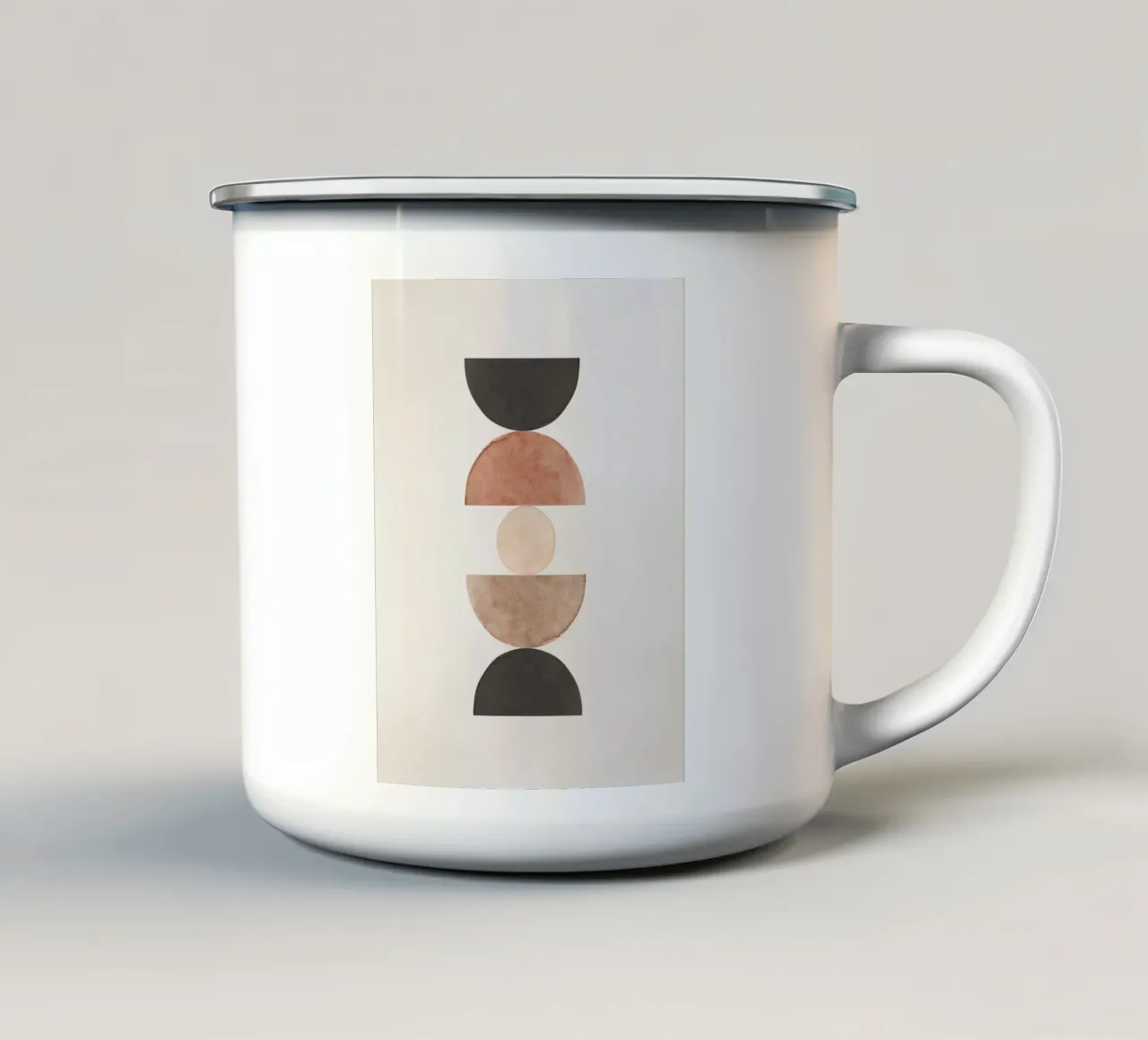 Beige celeste 06 tazza in smalto da WijdevenPrints