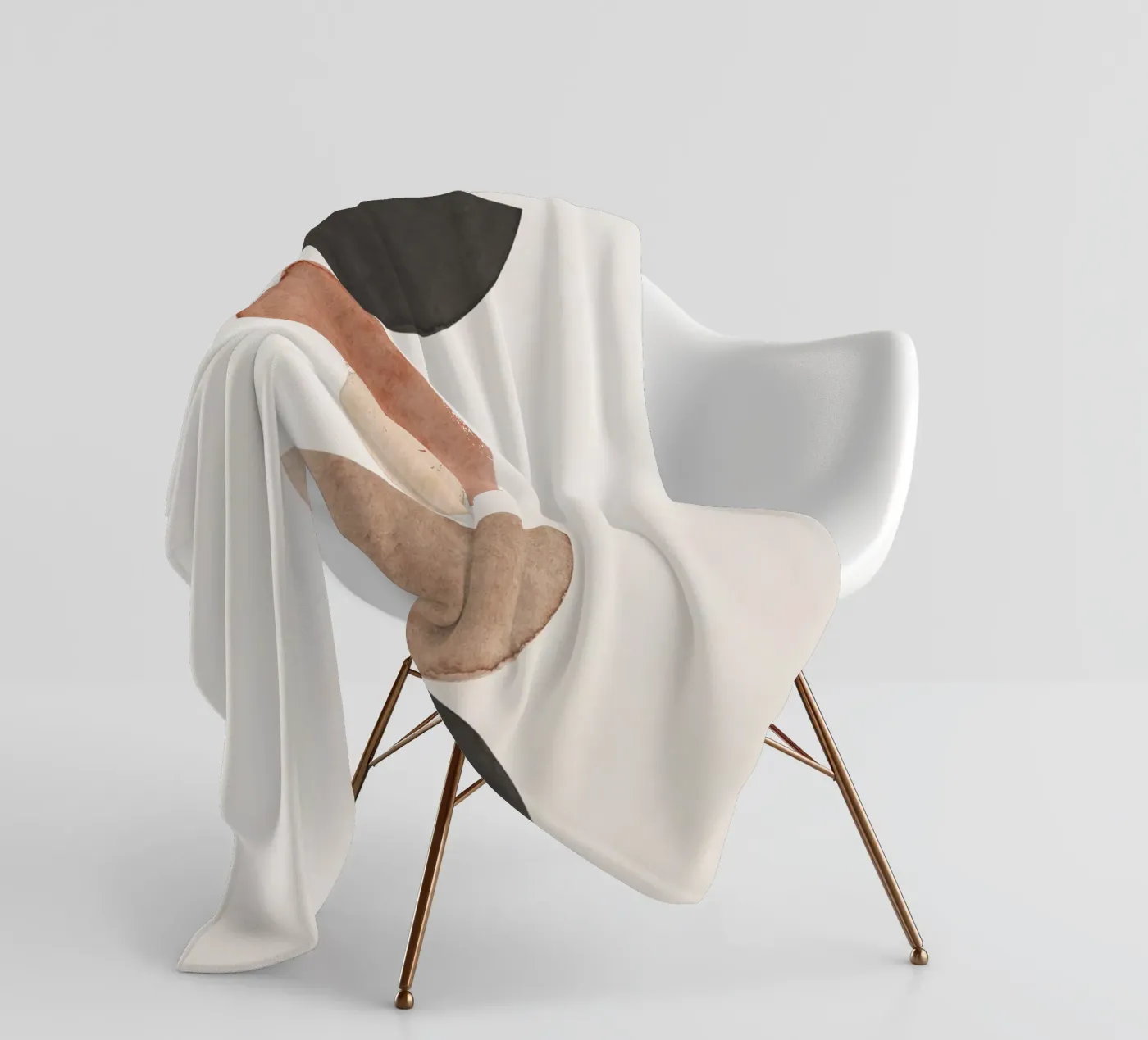 Celestial Beige 06 fleece blanket by WijdevenPrints