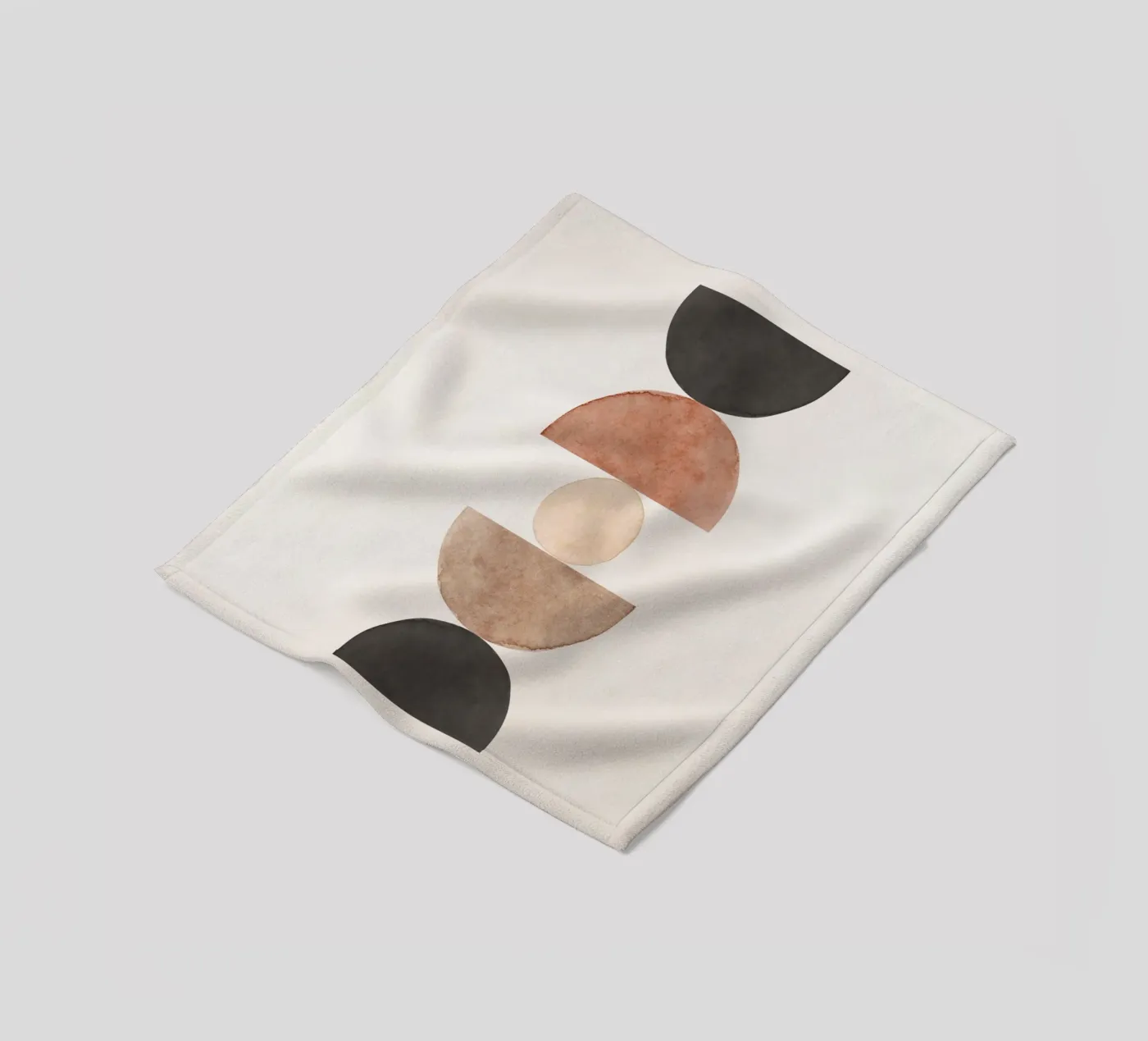 Celestial Beige 06 fleece blanket by WijdevenPrints
