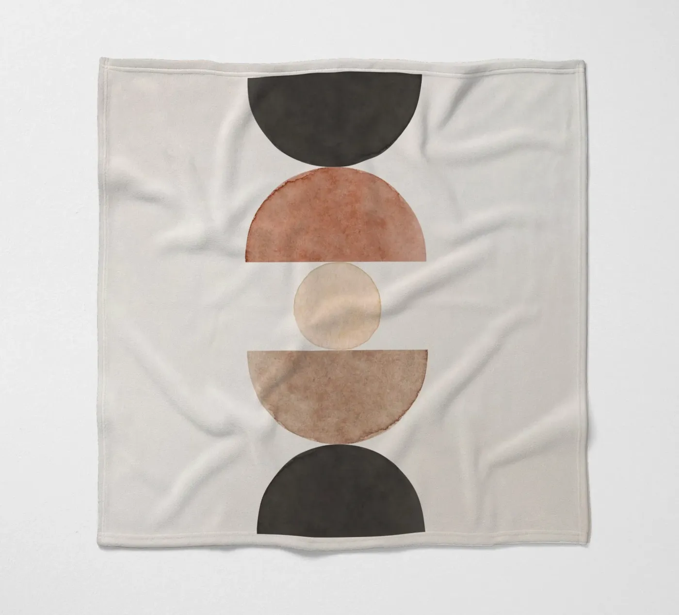 Celestial Beige 06 fleece blanket by WijdevenPrints