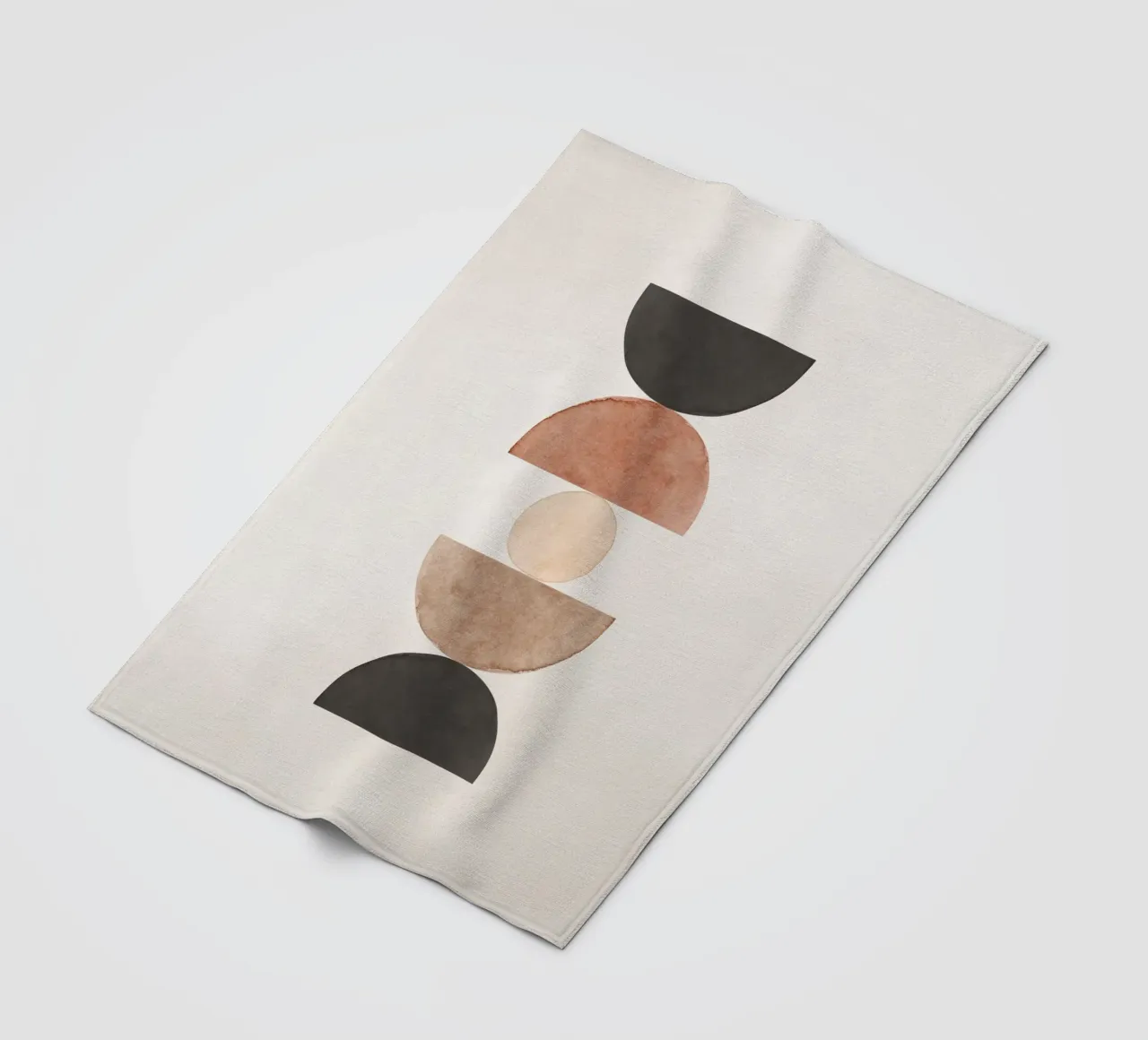 Beige celeste 06 coperta in pile da WijdevenPrints