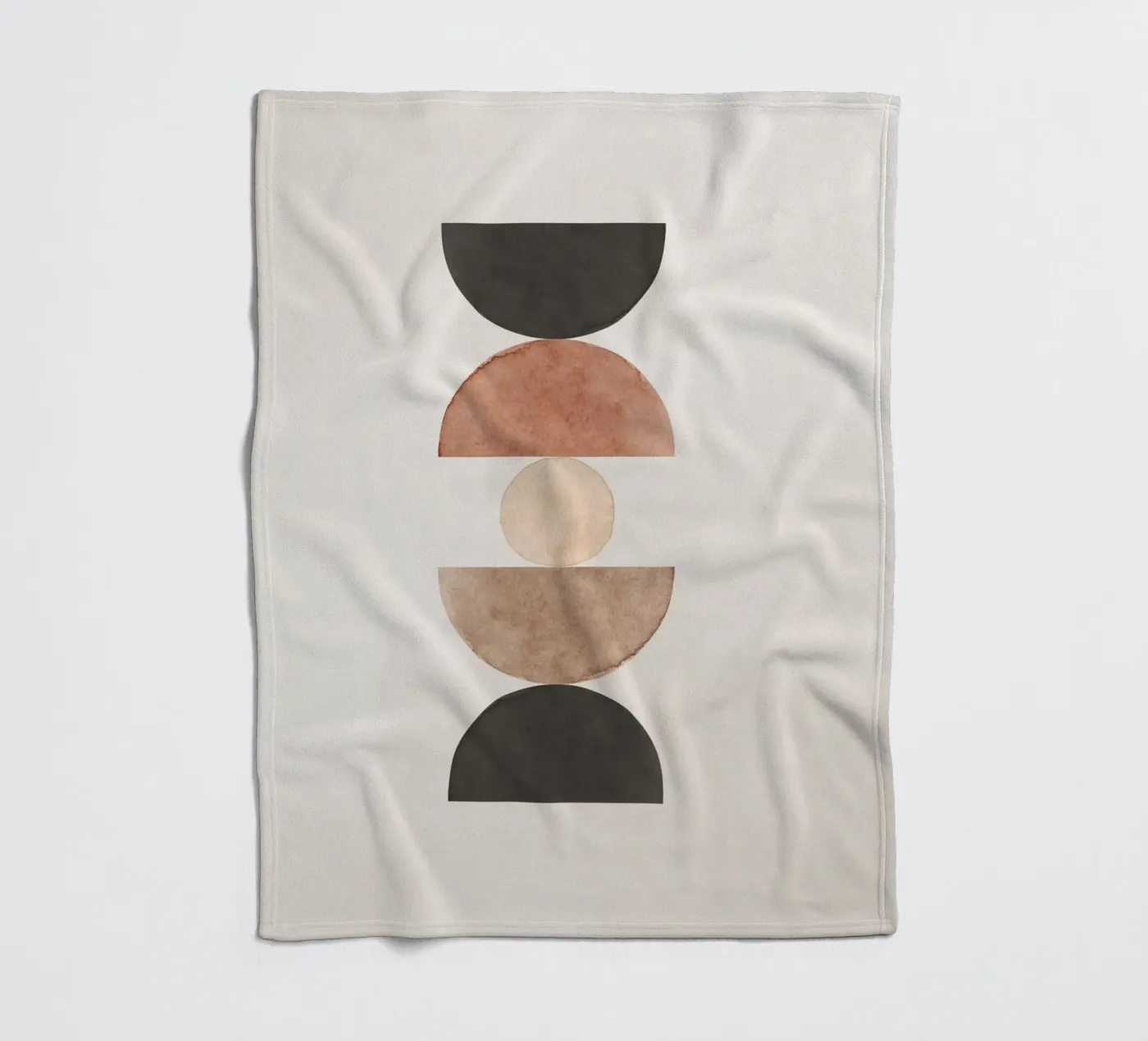 Celestial Beige 06 fleece blanket by WijdevenPrints