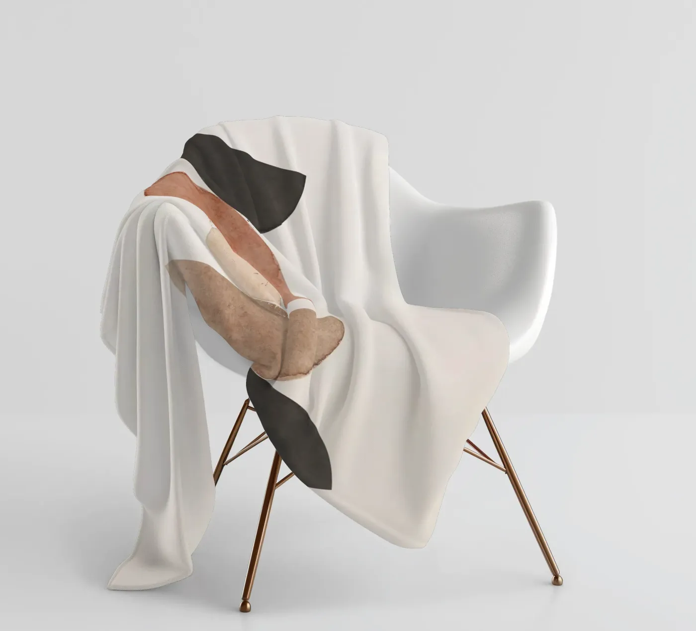Celestial Beige 06 fleece blanket by WijdevenPrints