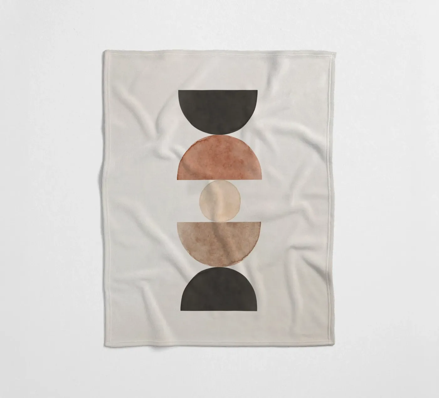 Celestial Beige 06 fleece blanket by WijdevenPrints
