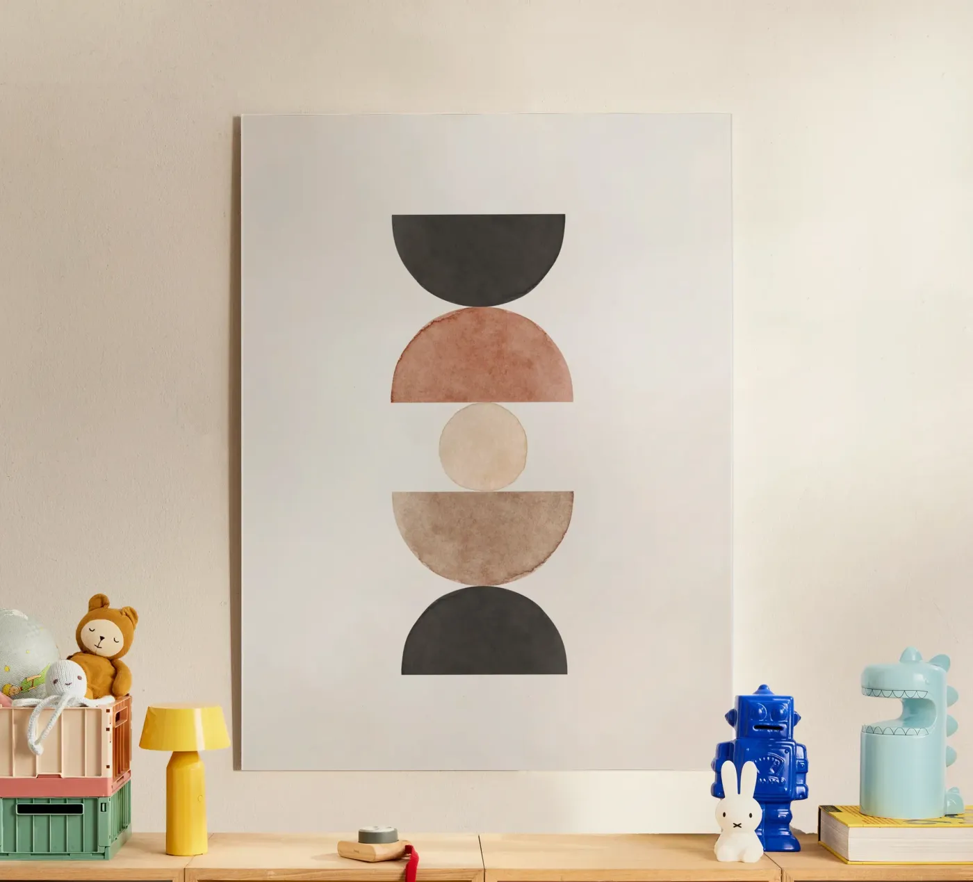 Celestial Beige 06 Acryl-Glas von WijdevenPrints