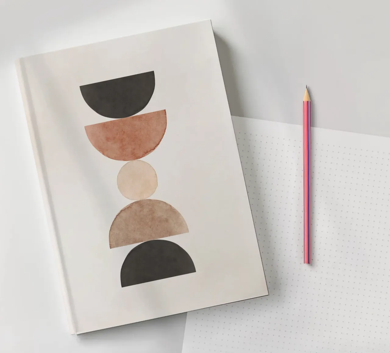 Celestial Beige 05 notebook by WijdevenPrints