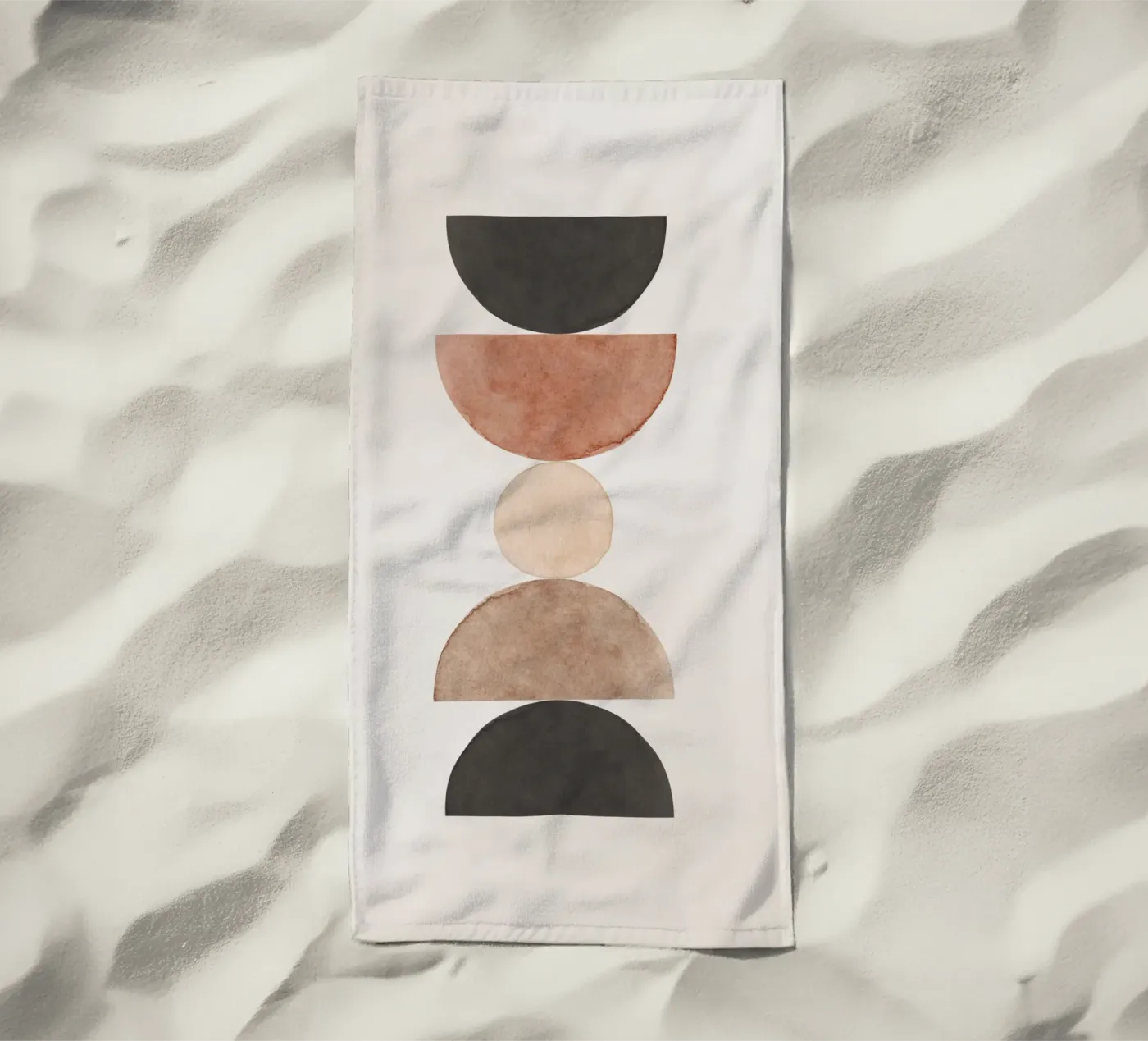 Beige celeste 05 telo mare da WijdevenPrints