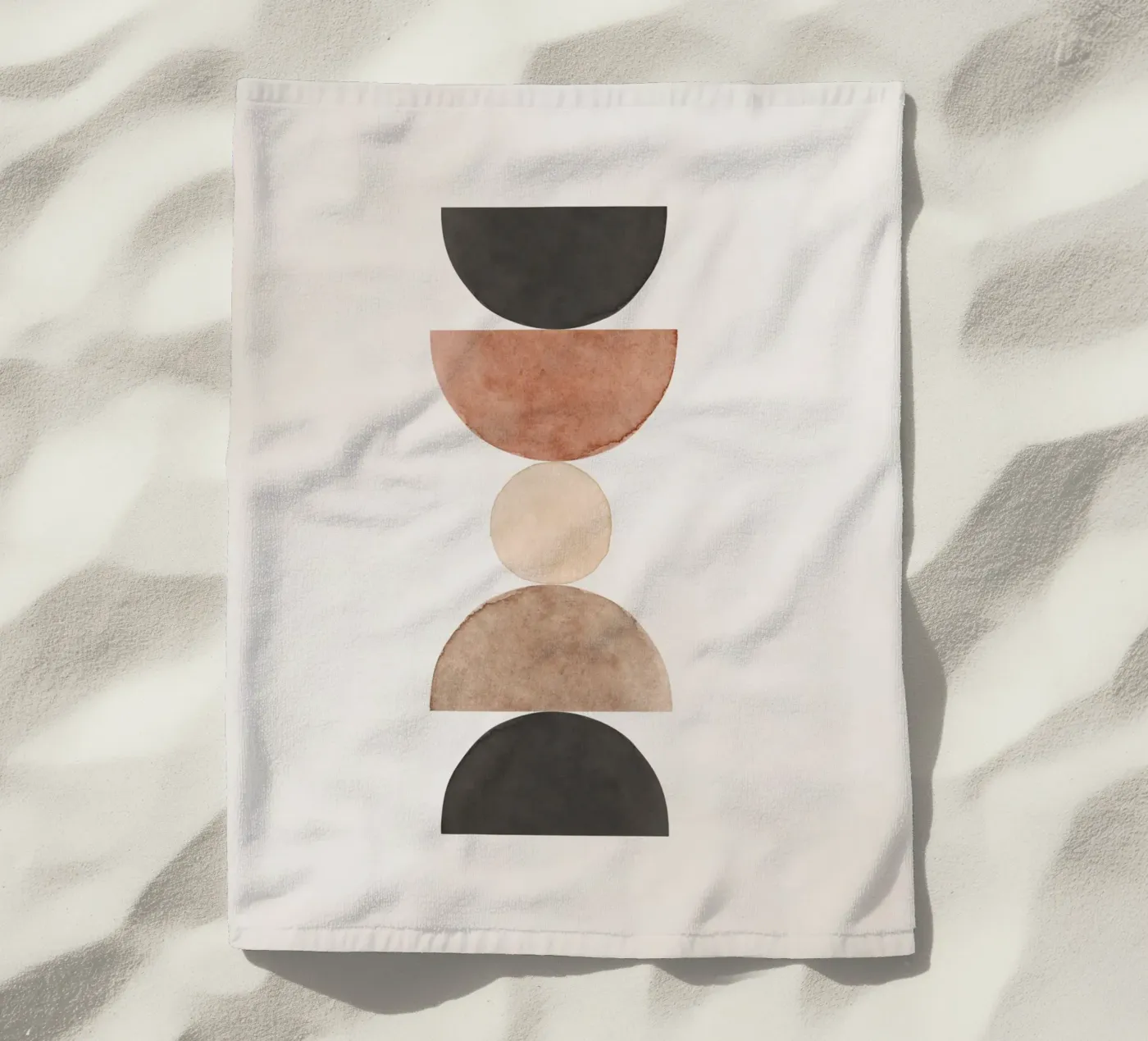 Beige celeste 05 telo mare da WijdevenPrints